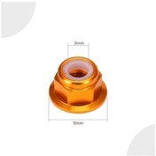 Resim Besthome1 104001 9mm Altın Somun Seti, 4 Adet, Uygun Alüminyum 