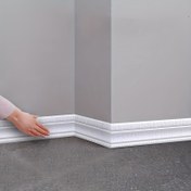 Resim 1 Rulo Yapışkanlı 3D Köpük Zemin Profili - Vinil Döşeme Benzeri Tekstür, Beyaz/Siyah/Gri/Bej/Kumlu Mavi/Yeşil/Kahverengi/Kırmızı/Altın Renk, Çok Kolay Uygulama, Çeşitli Kapılar ve Duvarlar İçin Farklı Seçenekler, Dayanıklı & Esnek DIY Kurulumu için Vinyet Bantlı, Şık Kenar Banding'i, Çiziksiz Bitim 