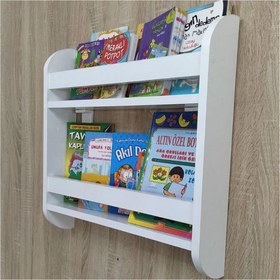 Resim Oyuncak Odası Montessori Çocuk Odası Eğitici Mdf Kitaplık 2 Raf 