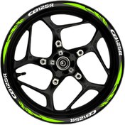 Resim AYGTİCARET CB125R Beyaz yazılı neon(fıstık yeşili) pençe şeritli 