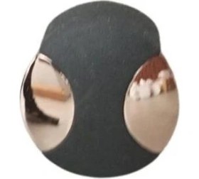 Resim System 1005 Kapı Stoperi Yapışkanlı/Vidalı Rose-Siyah Plastik Renk Çap 35 mm 