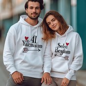 Resim Al Yazmalım Kapşonlu Sevgili Sweatshirt 