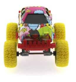 Resim Die Cast Çizgi Film Desenli Sarı Teker Araba 