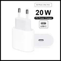 Resim Worldway Iphone 12 Pro Uyumlu Typc Girişli 20W Hızlı Adaptör + Typ-C Kablo 