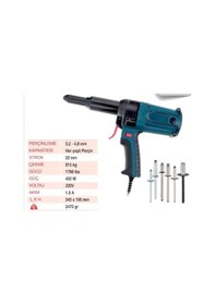 Resim Yama TAC500 Elektrikli Pop Perçin Tabancası 3.2 - 5 MM 