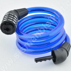 Resim Zhongli 87601 12x1000mm Değiştirebilir Şifreli Çelik Spiral Kilit 