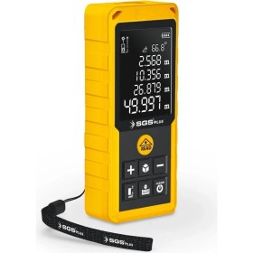 Resim SGS5425 - 60 Metre Lazer Metre Mesafe Ölçer (Pisagor - Alan - Hacim - Mesafe - Otomatik Alçı Ölçümü) 