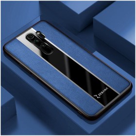 Resim Zebana Xiaomi Redmi Note 8 Pro Uyumlu Kılıf Premium Deri Kılıf Mavi 