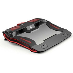 Resim Daytona ST-812 RGB Işıklı Çift Soğutmalı Laptop Standı Siyah 