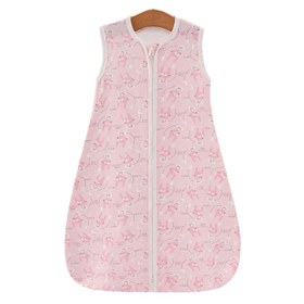 Resim Newborn Summer Vest Sleeping Bag Baby Anti-kick Quilt - Pink long eared rabbit / Small Size About 63cm 