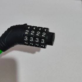 Resim Hagiki Kalın Şifreli Bisiklet Kilidi 1cm Kalınlıkta 70CM Uzunlukta Çelik Telli Şifreli Kilit 