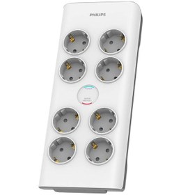 Resim Philips SPN7080WA/62 900J 8'li Akım Korumalı Priz 2 Metre Beyaz 