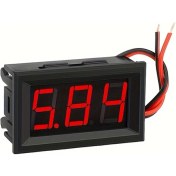 Resim Globalbloom 1 Adet Dc 5-120v Mini Voltmetre 0.56" Led Ekran Kırmızı Voltmetre 