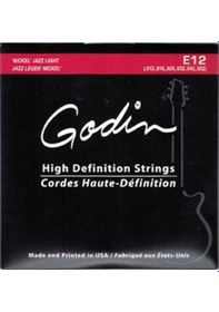 Resim Godin Jazz Light E12 - Nickel Wound Elektro Gitar Takım Teli 12- 