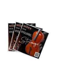 Resim Midex Cvs-60-3x Kaliteli Çello Teli 3 Takım Set 