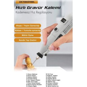 Resim Çantalı 211 Parça Hobi Taşlama Seti, 6 Kademeli, Çok Amaçlı ve Kullanışlı 