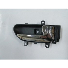 Resim 2008-2012 Nissan Xtrail Ön Kapı İç Açma Kolu Sağ Siyah Elceği Nikelajlı Hushan Adet Oem No:806709y000 