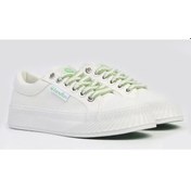 Resim Benetton 10097 Kadın Günlük Yüksek Taban Sneaker Ayakkabı Beyaz 