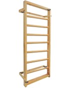 Resim Tırmanma Merdiveni-Ahşap Duvar Barı-İsveç Tırmanma Duvarı Ahşap Merdicen Çok Renkli 