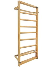 Resim Tırmanma Merdiveni-Ahşap Duvar Barı-İsveç Tırmanma Duvarı Ahşap Merdicen Çok Renkli 