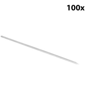 Resim Krom Paslanmaz Kare Kalın Sebze Şişi - 750 mm - (100 Adet) - Alba 