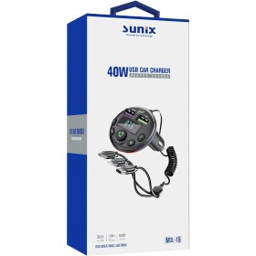 Resim Elixem Araç Çakmaklık FM Bluetooth Transmitter Modülatörü 40W Qualcomm 3.0 Hızlı Şarj 