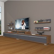 Resim Decoraktiv Ekoflex 360r Mdf Tv Ünitesi Tv Sehpası - Ceviz - Antrasit 