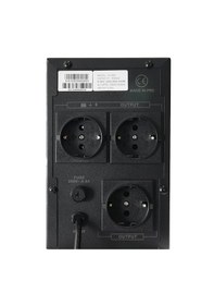 Resim D-1000 1000va Lcd Kesintisiz Güç Kaynağı Line Interactive 2x12v 7ah Ups Bilgisayar Kamera Ofis Pc 