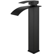 Resim Xuweiwei Motorhome Rv Şelale Siyah Bataryası Banyo Sıcak Soğuk Su Musluğu 