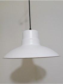 Resim Riolight Retro Beyaz Içi Beyaz Tekli Metal Sarkıt Çap: 30Cm (538288133) 