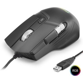 Resim Büro Ev Ofis Bilgisayarı İçin Siyah 12400dpı 1000hz 10tuş Makro Gaming Oyuncu Mouse - 