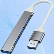Resim Ultra İnce 4'ü-1 Arada USB Hub - Yüksek Hızlı USB 2.0, Düşük Gecikme, Dizüstü Bilgisayarlar, Mac'ler ve PC'ler için Taşınabilir Çok Portlu Genişletme - iMac Pro, MacBook Air, Surface Pro, Notebook PC ve Daha Fazlası ile Uyumlu 