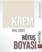 Resim Krem Beyaz , Beyaz Eşya Rötuş Boyası 25ml - Ral9001 