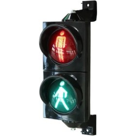 Resim Ledli Yaya Figürlü Sinyal Verici, Trafik Lambası 100 mm 