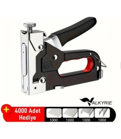 Resim Valkyrie Profesyonel Zımba Tabancası + 4000 Adet Zımba Teli Hediye – Ahşap, Kumaş ve Duvar Için Güçlü Tabanca 