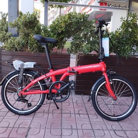 Resim TERN LİNK A7 KATLANIR BİSİKLET 20 JANT 7 VİTES KIRMIZI 