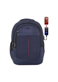 Resim Dada 01 Orta-lise-üniversite Sırt Çantası 15,6 İnç Su Geçirmez Kumaş Darbe Emici Koruma Lacivert 