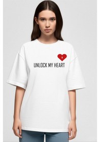 Resim Nevermind Unisex Çift Erkek Kadın Tişört 2li Set Takım The Key To Baskılı Sevgili Kombini Beyaz 