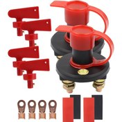 Resim Araba / Tekne Güç Kapatma Anahtarını 100a Terminali İle Eşleştirin Siyah Kırmızı 