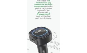 Resim Daisy Home Bluetooth Fm Transmitter USB Destekli Araç Şarjı 