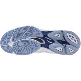 Resim MIZUNO Wave Voltage 2 Mid Erkek Beyaz Voleybol Ayakkabısı 