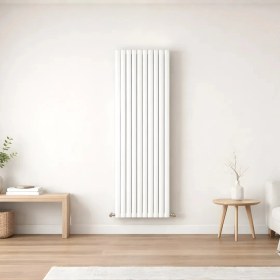 Resim Aeon Visage Alüminyum Dekoratif Radyatör Dikey 150CM x 50CM (10 Dilimli) Beyaz 