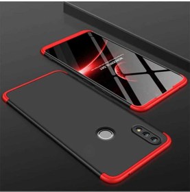 Resim Huawei Honor Play Uyumlu Kılıf Zore Ays Kapak Siyah-Kırmızı 