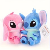 Resim İntersel Lilo & Stitch Köpek Peluş Oyuncak - Yumuşak Kumaş, Pembe ve Mavi Detaylarla Sevimli Karikatür Tasarımı, Köpekler için Mükemmel Doğum Günü Hediyesi, Etkileşimli Oyun Zamanı Arkadaşı, Dayanıklı Dikiş 