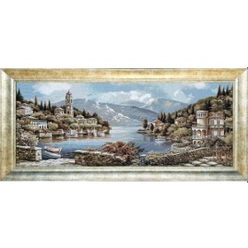 Resim Manzara Serisi-25 Dokuma Goblen Kumaş-Panoramik Manzara 