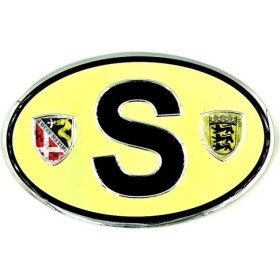 Resim BS.Elektronik Etiketçilere Özel Armalar Oval S (England) Ingiltere Bayraklı Krem Rengi Alüminyum Sticker 