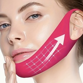 Resim 6 adet V-Line Kaldırma Yüz Maskesi Çift Çene Eğitmeni ile, Yüz Çene Kaldırma Bantı, Aloe Vera ve Hiyaluronik Asit ile Kollajen Heykelleme Maskesi 