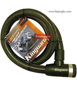 Resim Kinguard 3009 Motosiklet Halat Kilit (1.50 Metre) 