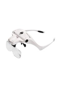 Resim Reedark Usb Şarjlı 5 Mercekli Ayarlanabilir Baş Bandı Ve Led Işıklı Büyüteç Gözlük, Okuma Ve El İşleri İçin Pratik Çözüm 