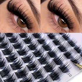 Resim 168 Küme Vizon Kirpik Uzantıları - 0.07mm D Kıvrım, 10-18mm Karışık Uzunluklar, Anime/Bebe/Kedi-Göz Stilleri için 3D DD Kıvrım, Başlangıççılar İçin Yeniden Kullanılabilir DIY Kirpikler, Cosplay ve Günlük Kullanım için Doğal Görünüm 